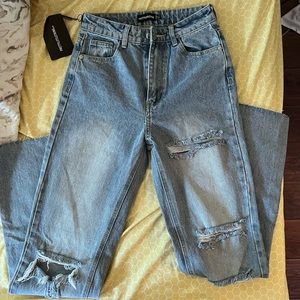 Womens Straight Leg Jeans